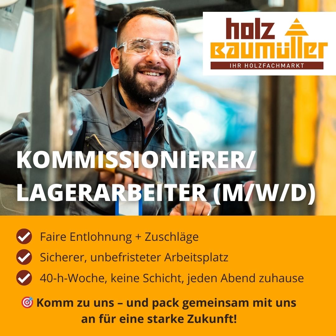 Stellenanzeige Kommissionierer / Lagermitarbeiter